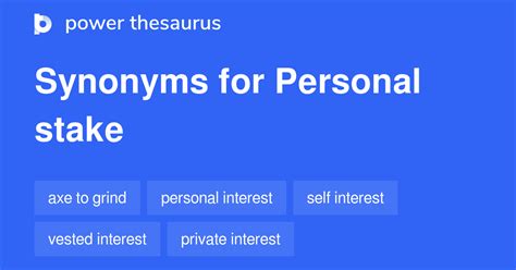 personal stake .